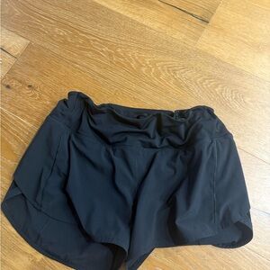 Black Lululemon speed up shorts